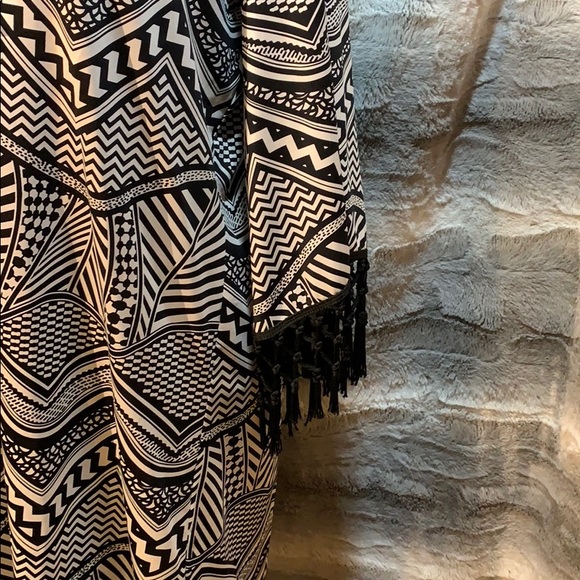 Kenneth Cole New York Swim Coverup Tunic fringe L - Picture 3 of 6